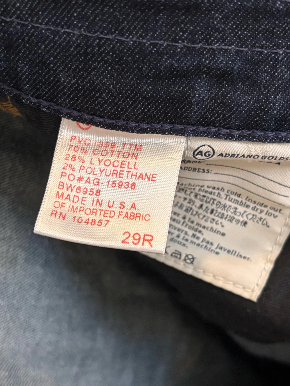 Ag Adriano Goldschmied Dark Farrah 70's Bell Bottom Jean